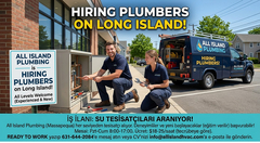Long Island'da SU TESİSATÇILARI ARANIYOR