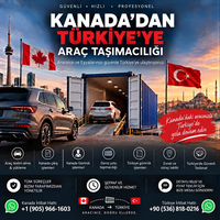 KANADA'DAN TÜRKİYE'YE ARAÇ TAŞIMACILIĞI